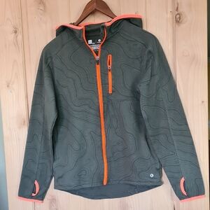 Xersion Charcoal and Red Zip-Up Jacket